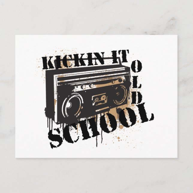 Kickin It Old School Postcard (Front)