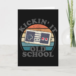 Kickin It Old School Retro 80s Video Game Gaming G Card