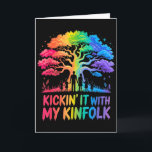 Kickin It With My Kinfolk Funny Family Reunion  Card<br><div class="desc">Kickin It With My Kinfolk Funny Family Reunion</div>