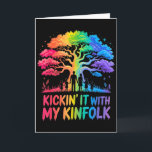 Kickin It With My Kinfolk Funny Family Reunion Card<br><div class="desc">Kickin It With My Kinfolk Funny Family Reunion</div>
