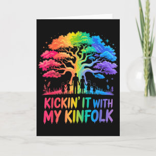 Kickin It With My Kinfolk Funny Family Reunion  Card