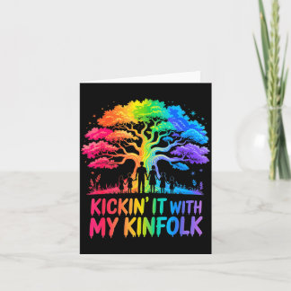 Kickin' It With My Kinfolk Funny Family Reunion  Card