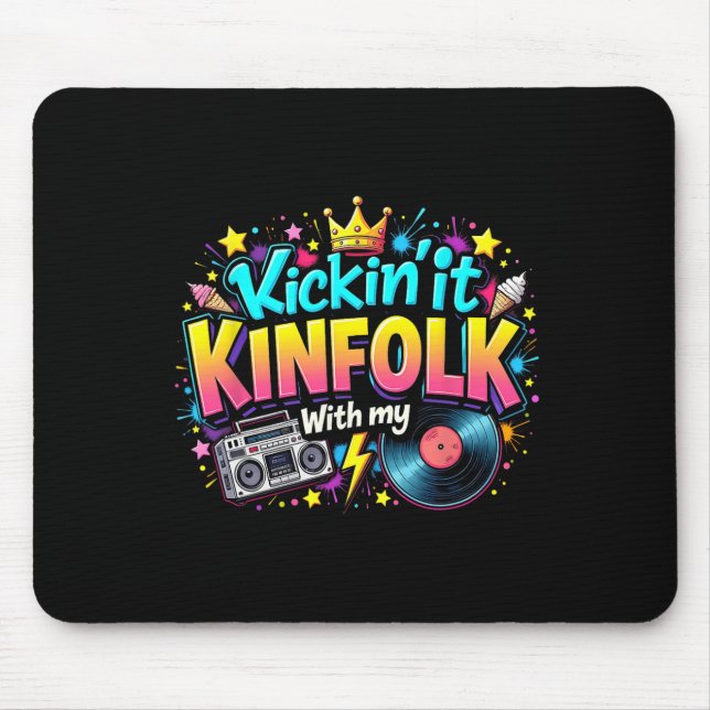 Kickin' It With My Kinfolk Funny Family Reunion Su Mouse Mat (Front)