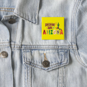 Kicking Back in Arizona 15 Cm Square Badge