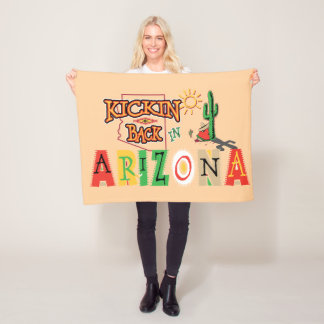 Kicking Back in Arizona Fleece Blanket