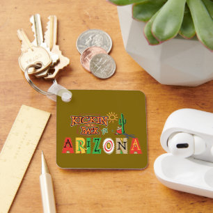 Kicking Back in Arizona Key Ring