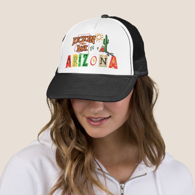 Kicking Back in Arizona Trucker Hat (In Situ)