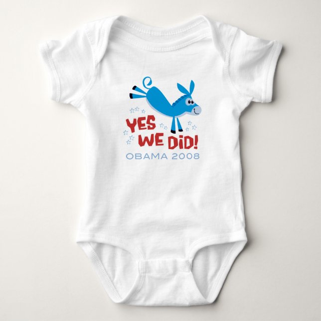Kicking Donkey Baby Bodysuit (Front)
