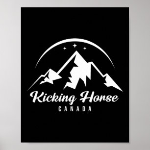 Kicking Horse Canada Ski Resort Skiing Snowboardin Poster