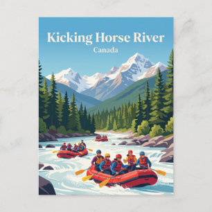 Kicking Horse River British Columbia Canada Postcard
