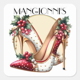 Kicking It High Heels  Square Sticker