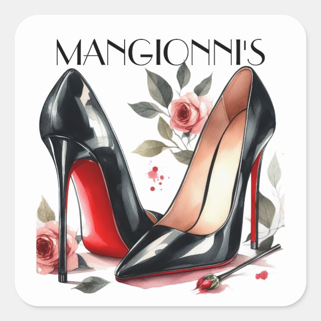 Kicking It High Heels  Square Sticker (Front)