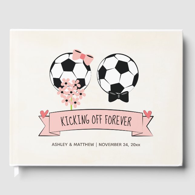Kicking Off Forever Soccer Ball Guest Book (Front)