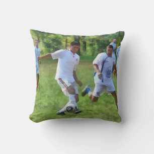 Kicking Soccer Ball Cushion