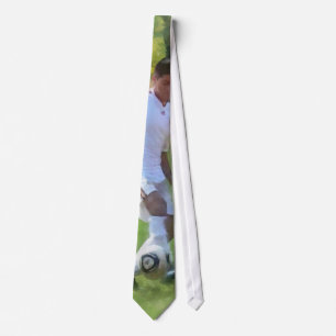 Kicking Soccer Ball Tie