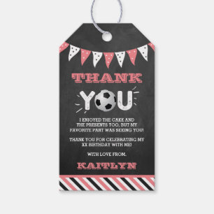 Kicking The Big One   Soccer 1st Birthday Gift Tags