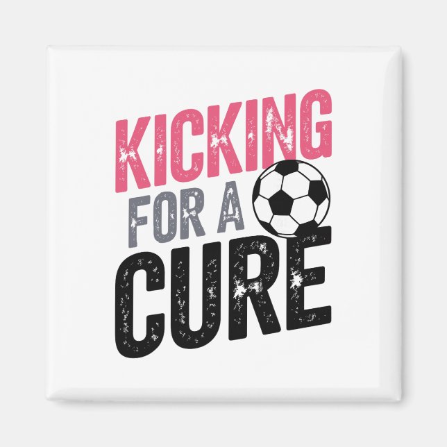 Kicking Towards A Cure Soccer  Magnet (Front)