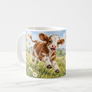 Kicking Up a Little Joy Cow Mug