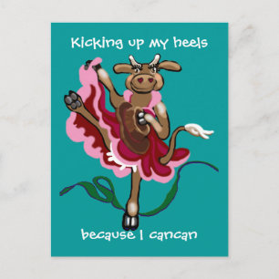 Kicking up my heels postcard