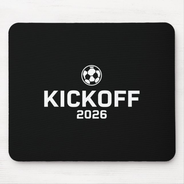 Kickoff 2026 Funny Soccer Fever Fan  Mouse Mat (Front)