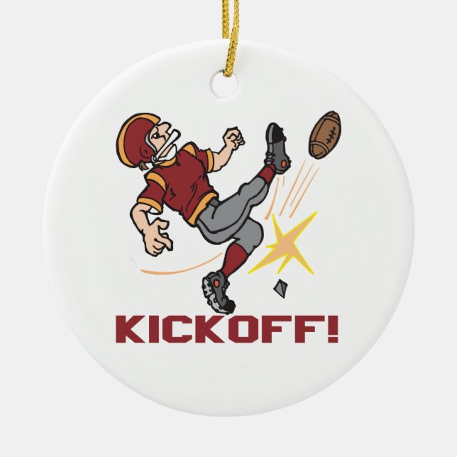 Kickoff Ceramic Tree Decoration (Front)