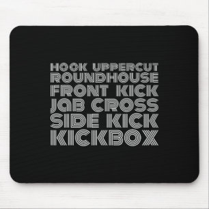Kicks And Punches Kickboxer Kickboxing Shirt Mouse Mat