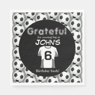 Kickstart the Celebration of 6th birthday Napkin