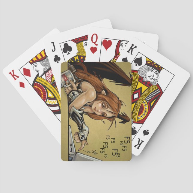 Kickstarter F Five Sophie Playing Cards (Back)