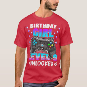 Kid 9th Birthday Girl 9 Year Old Video Game Level  T-Shirt