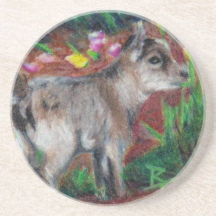 Kid aceo Baby Goat Coasters