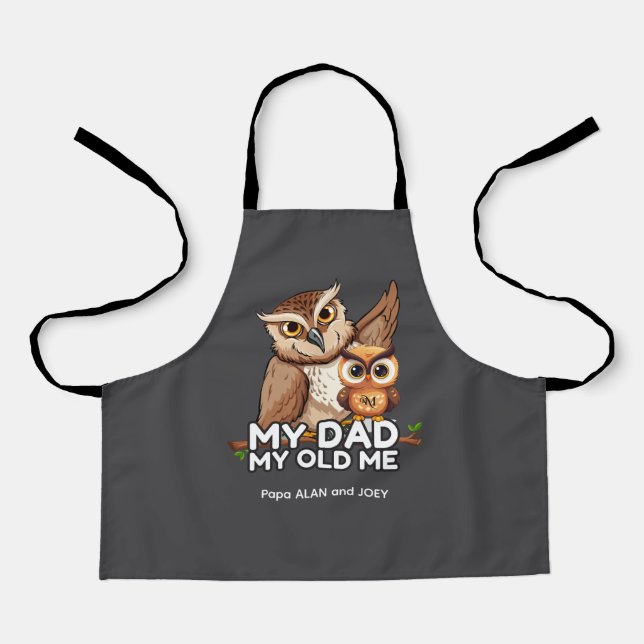 Kid Apron : My Dad My Old Me (grey) (Front)