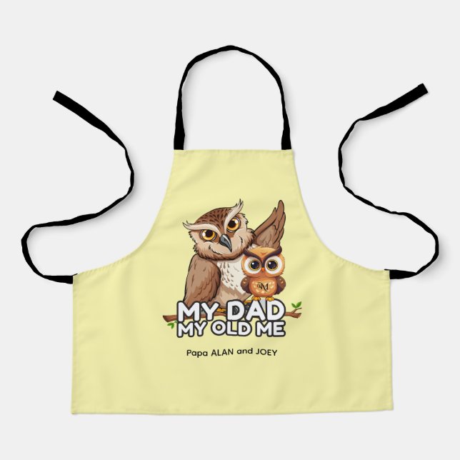 Kid Apron : My Dad My Old Me (yellow) (Front)
