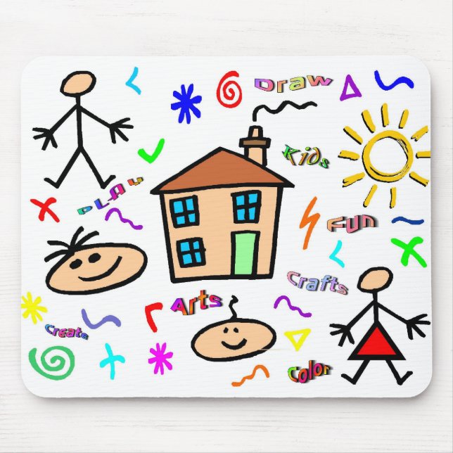 Kid Art Mouse Mat (Front)