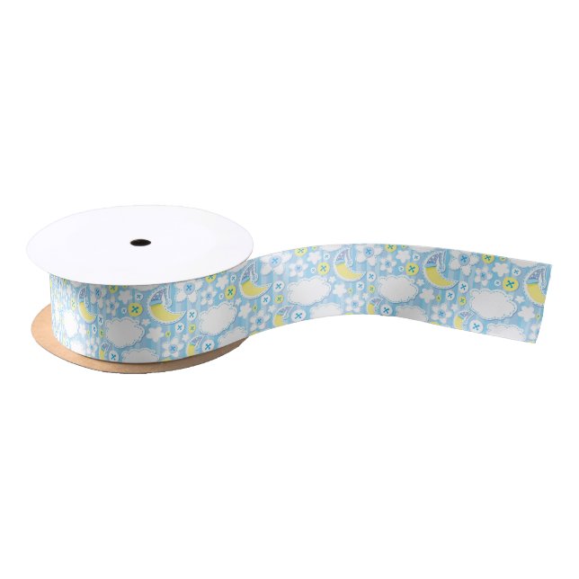 kid background satin ribbon (Spool)