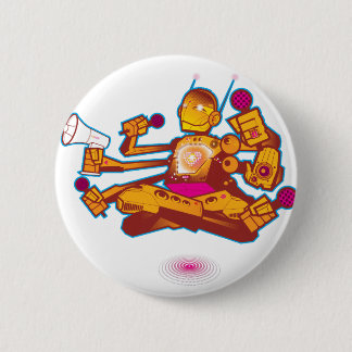Kid Beyond Robot Button