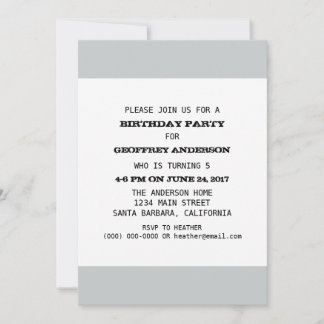 Kid Birthday Party Template