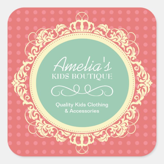 Kid Boutique Packaging Stickers (Front)