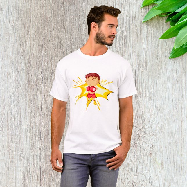 Kid Boxer in Red Gloves and Shorts T-Shirt (Creator Uploaded)