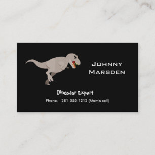 Kid Business Card Dinosaur Expert