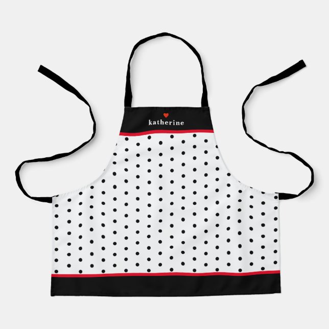 Kid Chef Fun Dot Pattern Apron (Front)