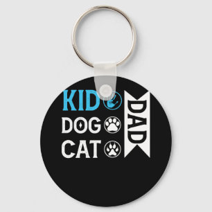 Kid Dog Cat Dad Fur Papa Parent Father's Day Key Ring
