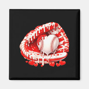 Kid Drip Ice Cream Baseball Heart Catcher Valentin Magnet
