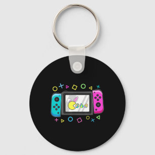 Kid Easter Video Game Eating Bunny Eggs Gamer Boys Key Ring