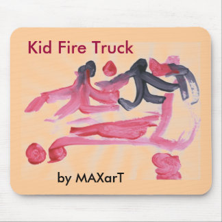 Kid Fire Truck by MAXarT Mouse Mat