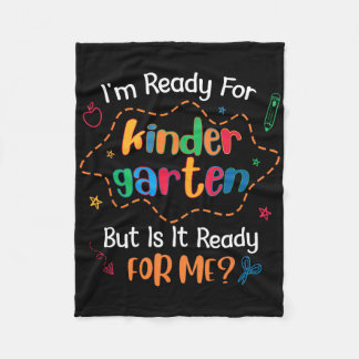 Kid First Day Of Kindergarten Outfit For Boys Ck T Fleece Blanket