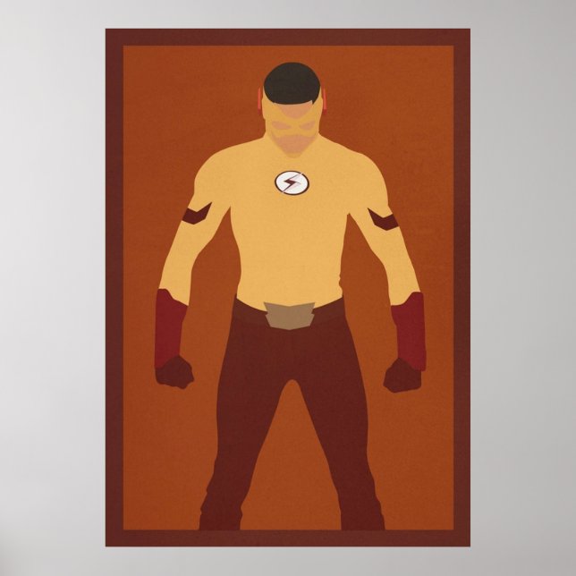 Kid Flash Wally West Minimalist Poster (Front)