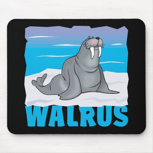 Kid Friendly Walrus Mouse Mat (Front)