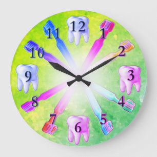 Kid Fun Colourful Toothbrush Clock