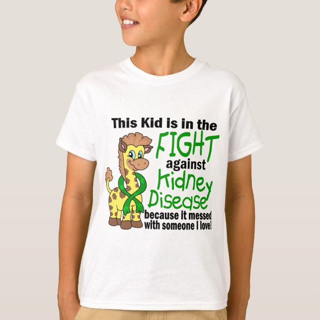Kid In The Fight Against Kidney Disease T-Shirt (Front)