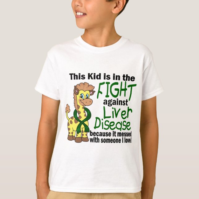 Kid In The Fight Against Liver Disease T-Shirt (Front)